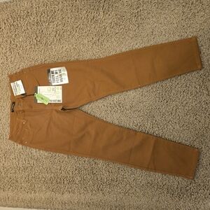 Brown Straight-Leg Jeans